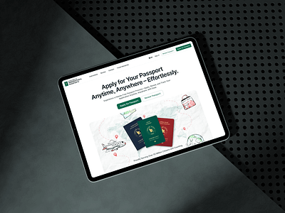 My Redesign of the Bangladesh Passport Website interface ui user interface ux