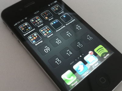 iPhone4 Grid Wallpaper design grid iphone4 typography ui wallpaper