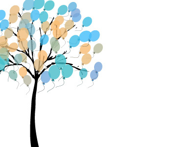 The Birthday Tree card illustration