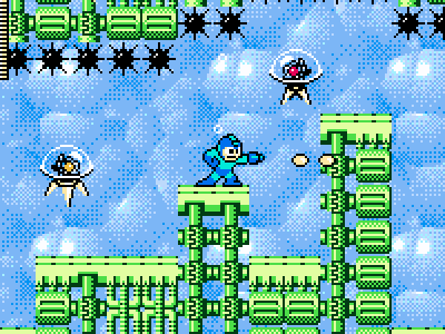 Bubble Man mega man 2 nes pixels rebound