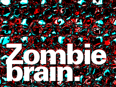 Zombie Brain bubble pattern contest zombies