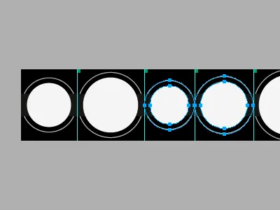 Concentrics fireworks gravity department nav vector