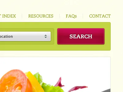 Search... Yummy... header ui yummy