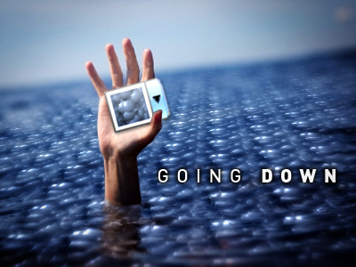 Going Down... bubbles drowning pattern photoshop