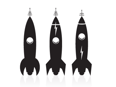 Logo Fiddle 1 retro rocket rocket ship scifi ship