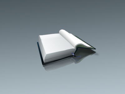 Open Book illustration perspective reflection vector