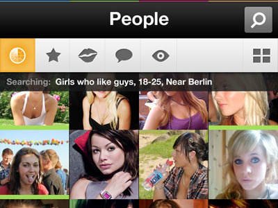 iPhone Dating Application 39argyle application colorful dating gray iphone