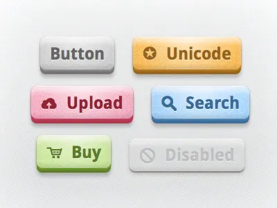 data-icon="✪" button css css3 html5 icon pictos