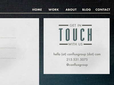 Get in Touch web website