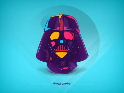 D - darth vader alphabet bold portrait star wars