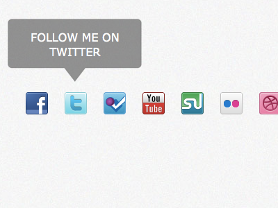 Elegant Social Media Menu elegant jquery menu social media