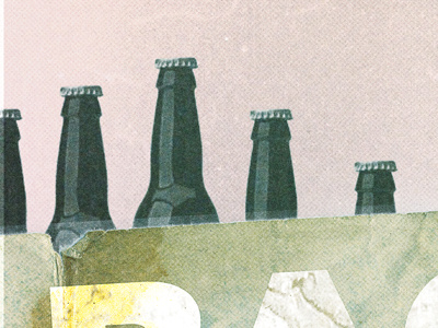 "Back to (or not) school" party poster bbq bottles grunge noise poster poster design simon birky hartmann simon h. studio ace of spade textured