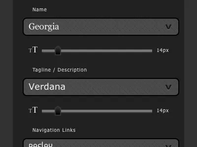 Font Selection app black code fonts gray type typography