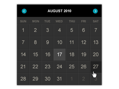 August 17th. Again. calendar dark