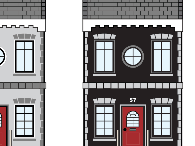 Wee hooses! house illustration vector