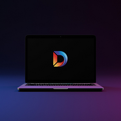 Modern D Logo for Startup Tech Brand drop