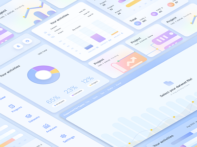 Analytics Dashboard elements analitics analytics app ui analytics dashboard app design app ui dashboard dashboard ui design desktop app light colors ui soft colors app ui soft colors design ui ui design ui elements uxui web app web app ui design