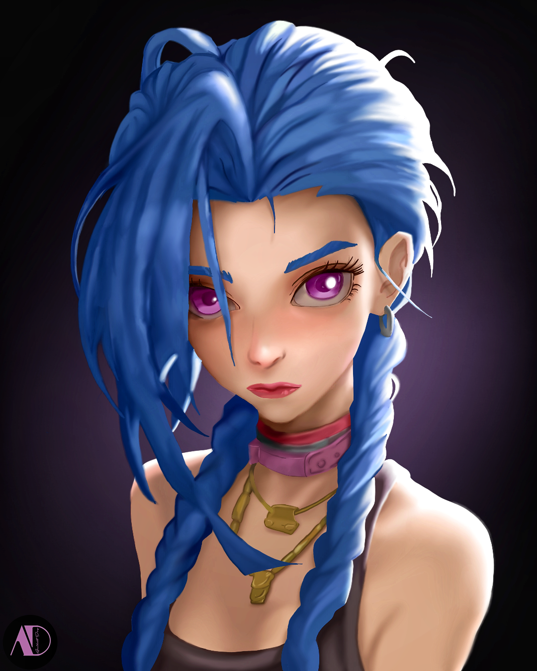 Digital Art 28: The Chaotic Beauty of Jinx 2d character design digital art illustration