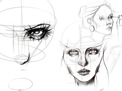 Sketch identity artisticdetails collage creativeexpression graphic design illustration pencilart portrait procreate profiledrawing sketch