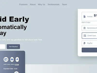 FintechCo Landing Page UI react typescript ui vite