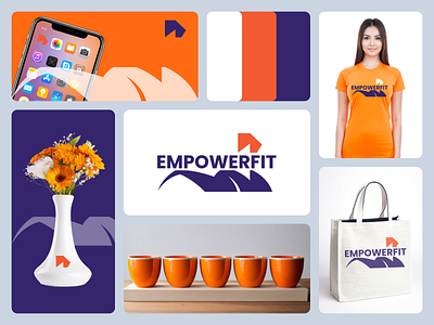 EmpowerFIT brandidentity branding designthatinspires empowerfit fitnessbranding fitnessmotivation graphic design inspirestrength logo logodesign typography