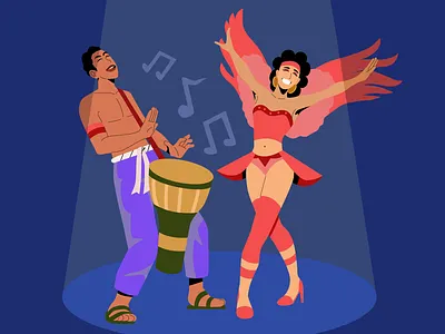 Brazilian dance brazil digitalillustration drawing illustration latin music