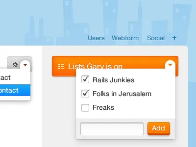 Input Field Tweak blue dropdown mad mimi orange photoshop rules