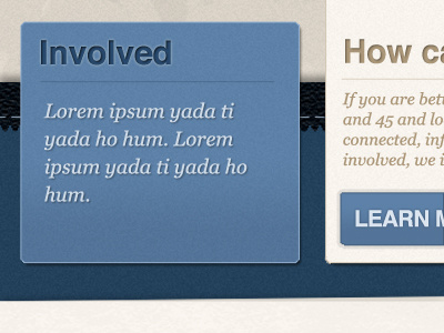 Non-profit site redesign non profit textures