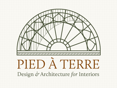 Pied à Terre architecture calluna cream green logo orange