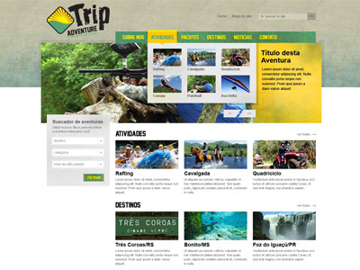 Trip Adventure Website home web webdesign