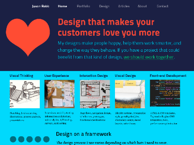 Spread the love blue half baked heart home page love photoshop purple red redesign titillium