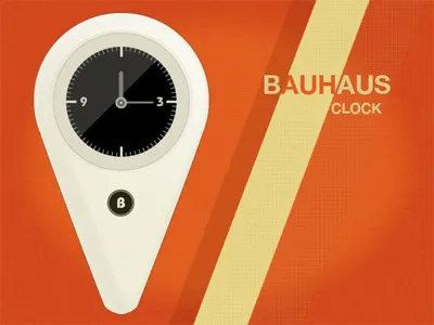 Bauhaus Clock (rebound) bauhaus clock