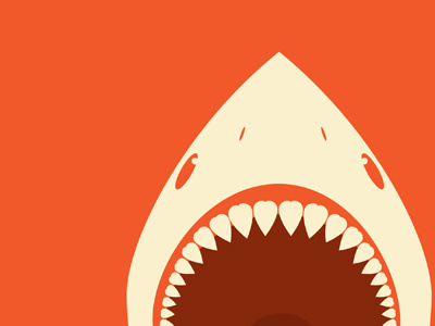 Megalodon design poster vector