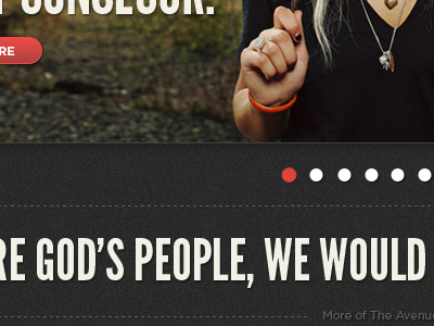 The Ave Church wordpress homepage. design texture typography web design wordpress