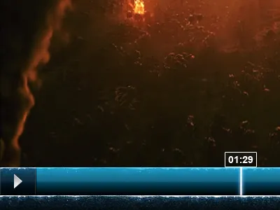 Flash Video Player Skin blizzard blue frost ice player