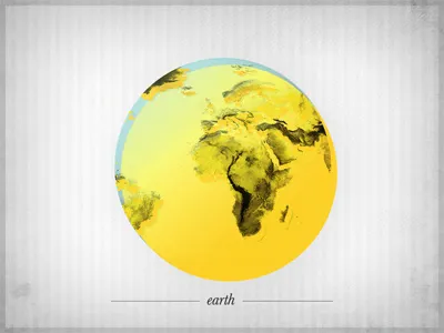 E - earth alphabet bold texture toxic yellow