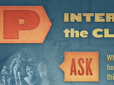Ask blue knockout naked dude presentation texture trade gothic