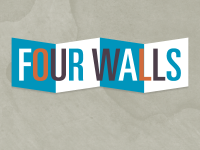 Four Walls variant baskerville beige blue condensed logo node knockout nodeko red white