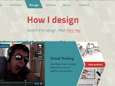 How I design design parallelograms photoshop red redesign teal titillium