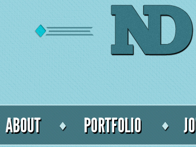 Nudge Design blue portfolio texture vintage