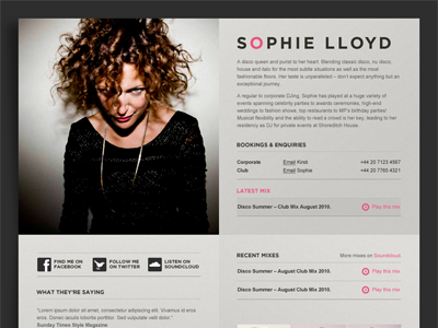 Slloyd.1.0.0 dj photography single page web