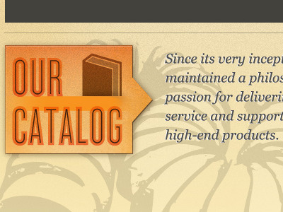 Our Catalog button catalog cyclone orange