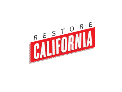 Restore California... the logo cyclone logo type