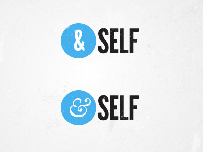 &Self - Take 3 ampersand blue exploration grey logo rebound type