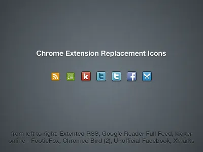 Chrome Extension Replacement Icons browser chrome extensions icon