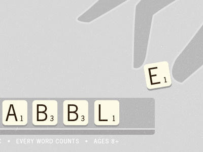 Scrabble minimalistic scrabble