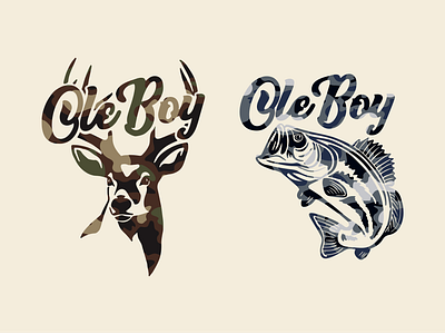 Ole Boy Outfitters Apparel Graphics apparel design apparel graphic bass bass design camo camo logo deer deer design hunting hunting design hunting graphic hunting logo logo outdoor logo outfitters