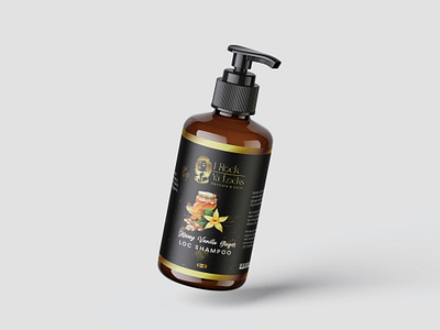 Label Design for shampoo. label design