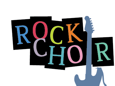 Rock Choir Logo guitar logo multicolour rock