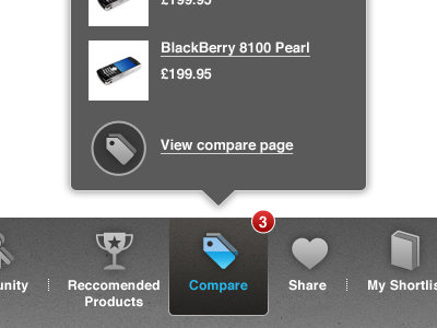 Personal Toolbar demo ecommerce flyout retail social toolbar